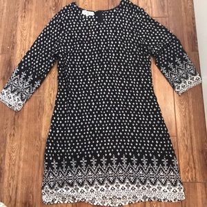 LAST DAY! K&P  black and white tunic dress S